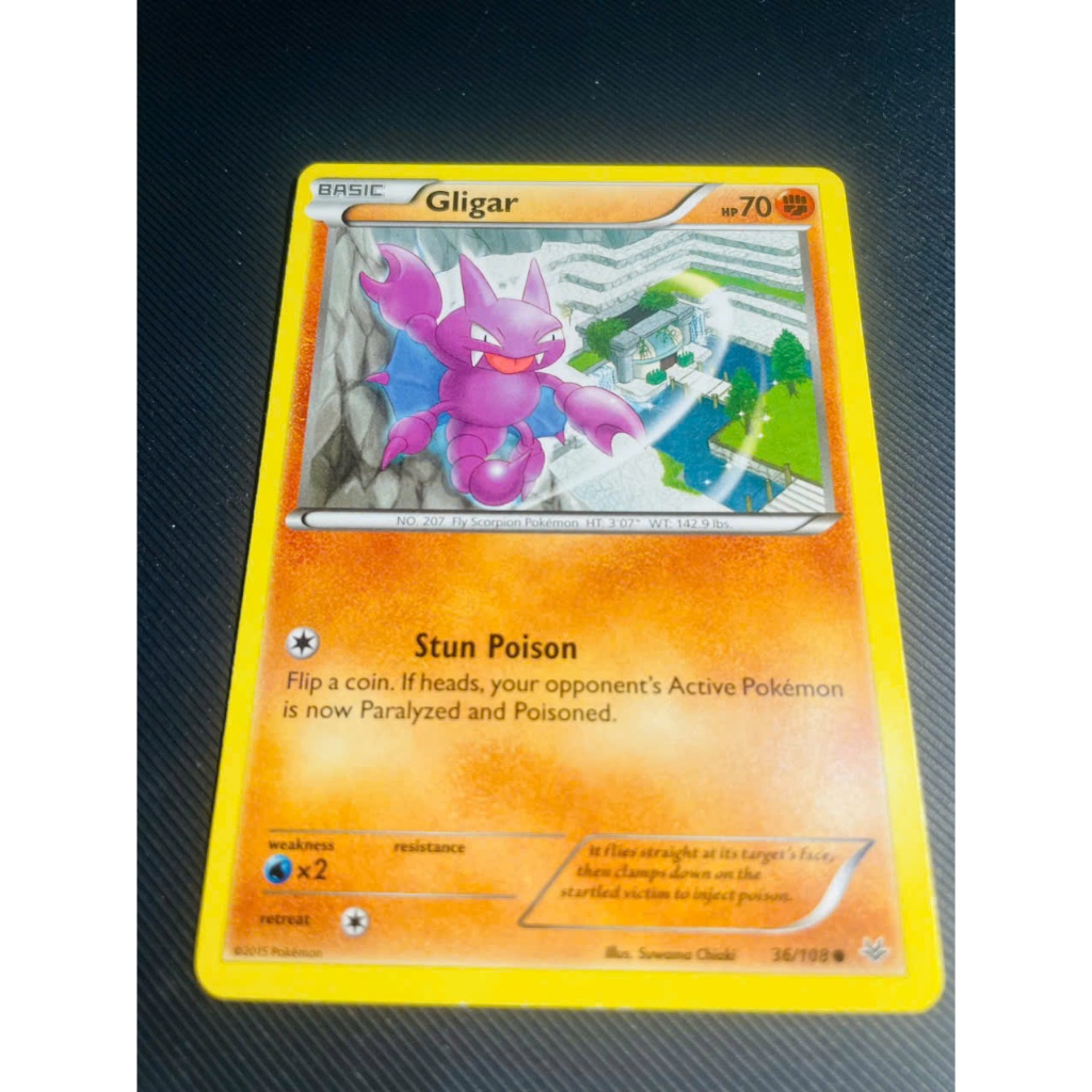 Thẻ bài Pokemon - Gligar - Roaring Skies - XY Từ năm 2015
