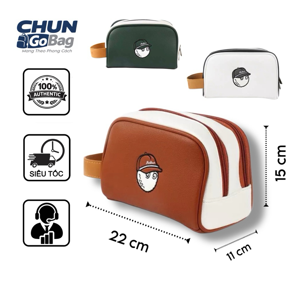 Túi ví cầm tay Malbon Golf chính hãng kích thước nhỏ gọn