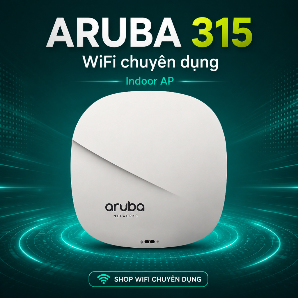 ✅ Aruba AP315 -  Aruba Instant 315 -  ac wave 2 - Bộ Phát Wifi Chuyên Dụng - Roaming - Mesh  , Aruba