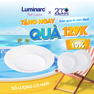 Bộ 6 đĩa sâu thuỷ tinh cường lực luminarc harena 23cm- luhan5806