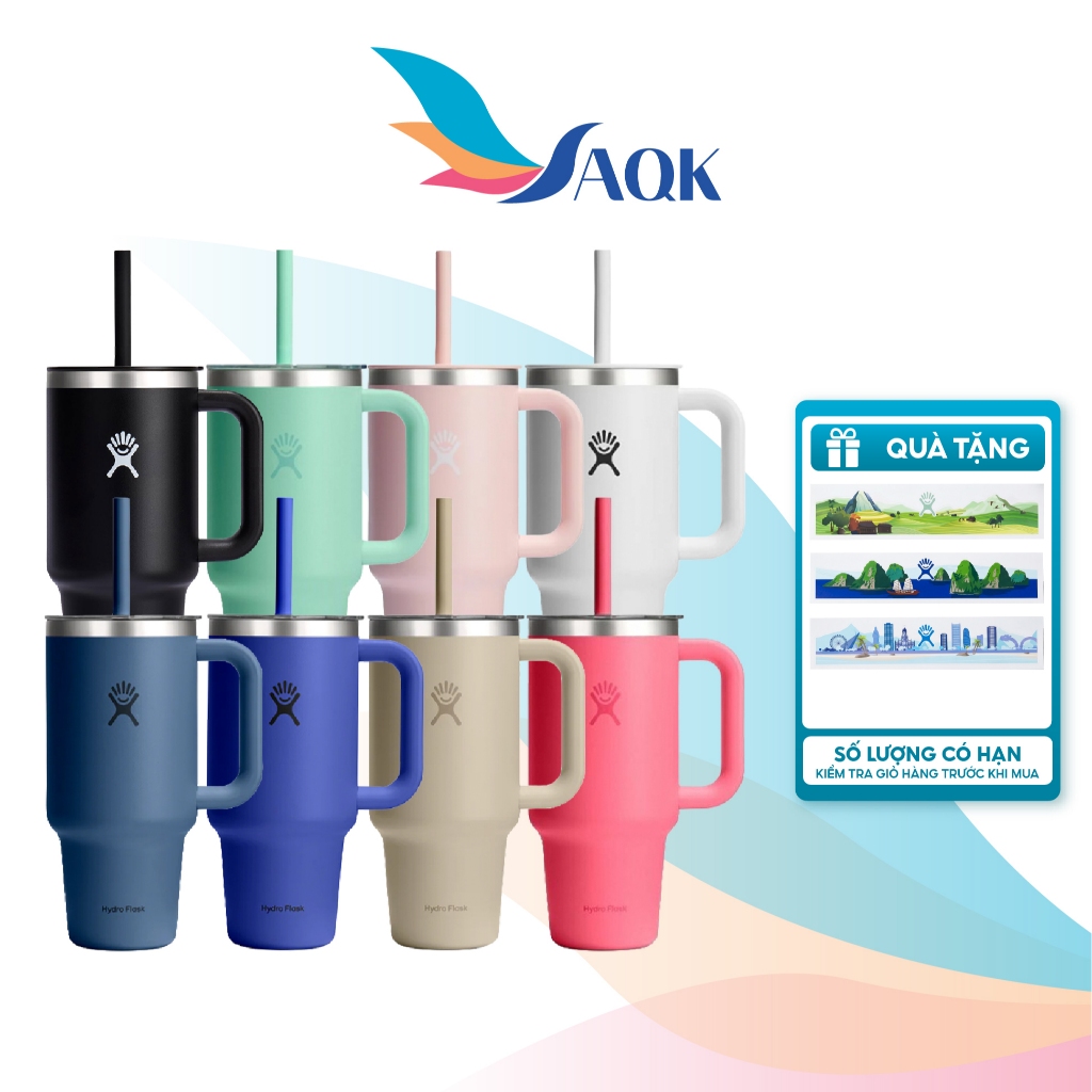 Ly giữ nhiệt Hydro Flask Travel Tumbler Clear Lid 32 OZ/946ml