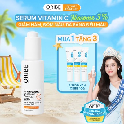 Serum trắng da Vitamin C 3% Oribe giúp dưỡng sáng da mờ thâm nám dưỡng ẩm và làm đều màu da 30ml