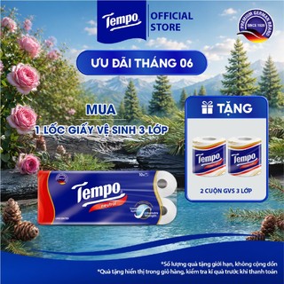 [1 LỐC] Giấy Vệ Sinh 3 Lớp Toipa Tempo Cao Cấp Bền Dai (Lốc 10 cuộn)