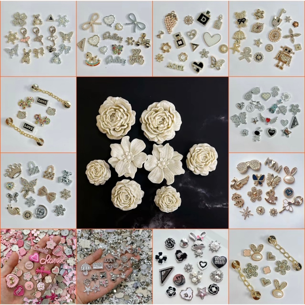 PK07-5 Jitbitz,10 Jitbitz, 100 sticker 2D/3D đủ loại khác nhau gắn dép Sục, dép cá sấu, phụ kiện gắn
