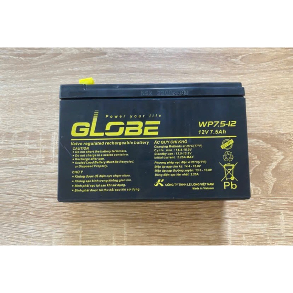 Ắc quy GLOBE 7.5Ah