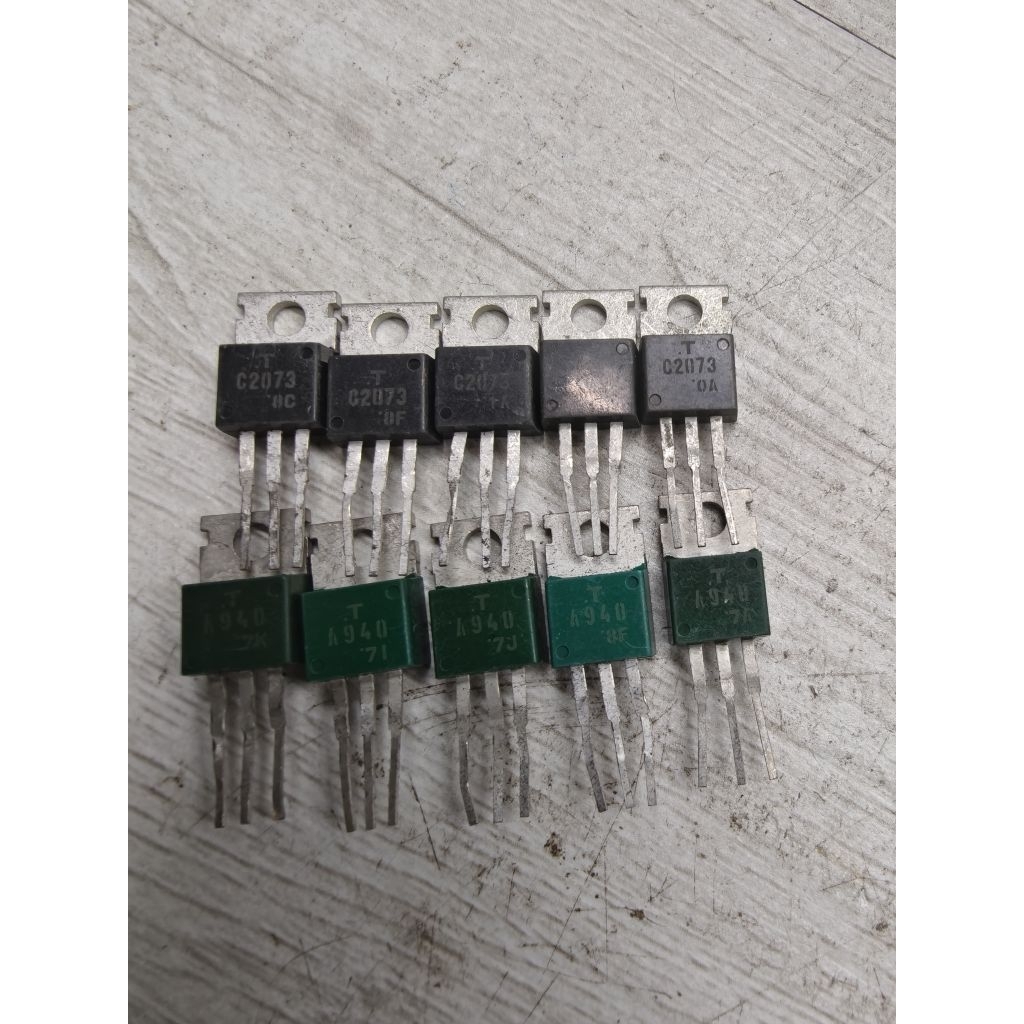 Set 10 Cặp Transistor C2073/A940 (xanh đen) Hàng Tháo Máy Xịn