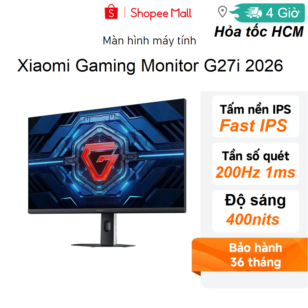 Màn hình Xiaomi Gaming G27i 2026 27inch Fast IPS/1ms/200Hz/HDR400 - Hàng chính hãng