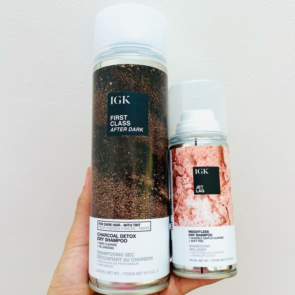 Dầu gội khô thải độc da đầu IGK Hair FIRST CLASS CHARCOAL DETOX DRY SHAMPOO