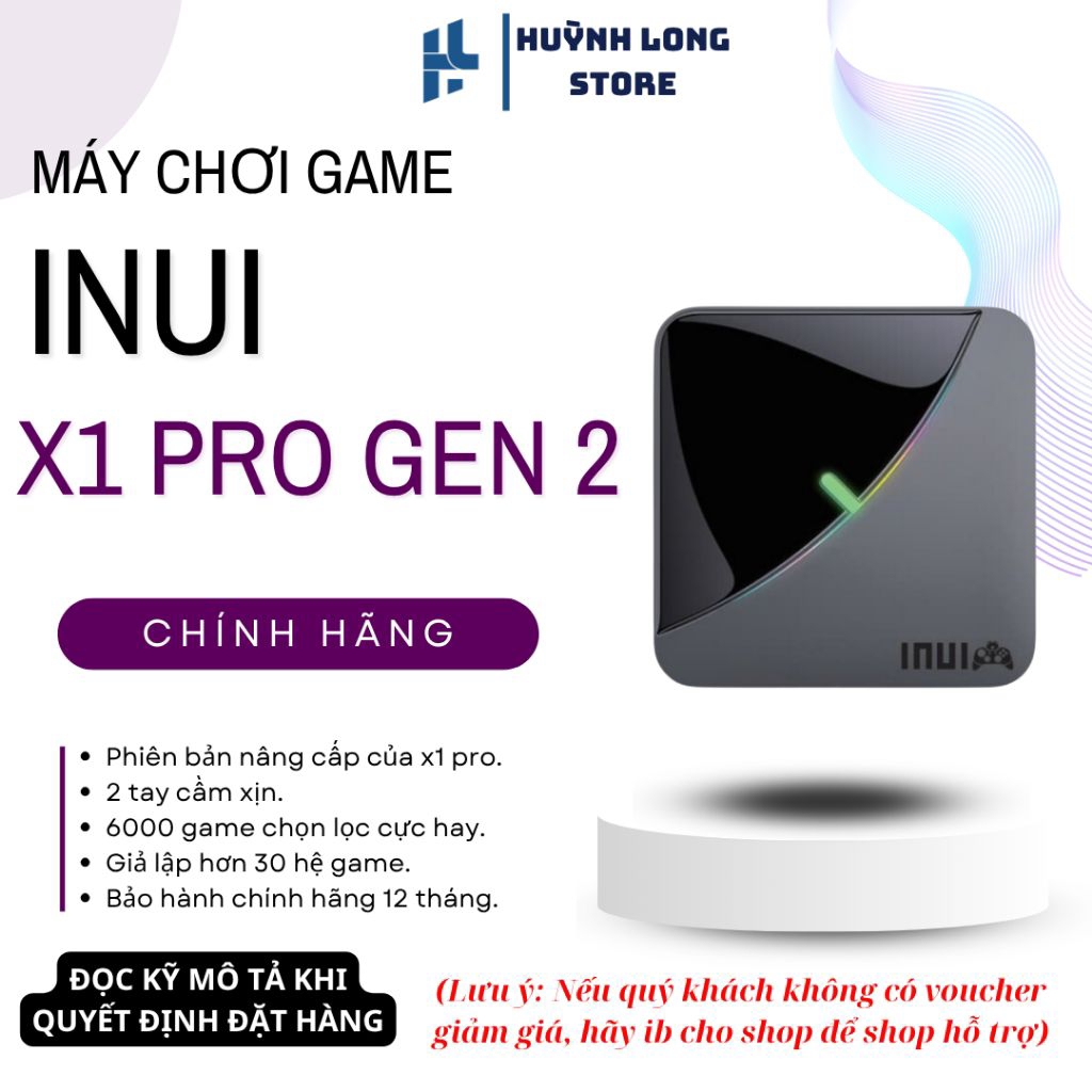 Máy chơi game Inui X1 Pro - Gen 2, cài sẵn listgame hay chọn lọc, kết nối TV, 2 in 1