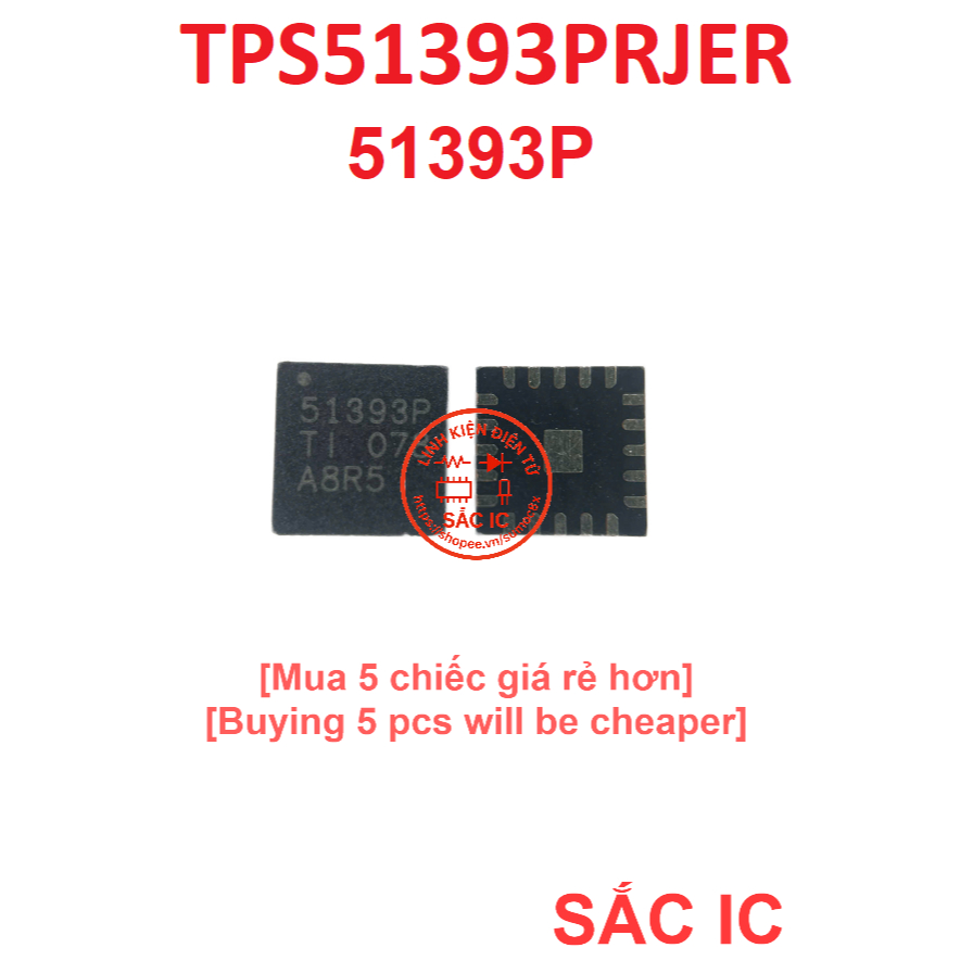 [TPS39] TPS51393PRJER TPS51393P 51393P TPS51393 51393 ic nguồn trên bo mạch - Mới nguyên bản - Origi