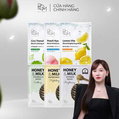 Mặt Nạ Dưỡng Da B.O.M Honey & Milk, Blend Mask 25g - Cấp Ẩm, Dưỡng Sáng, Làm Dịu Da