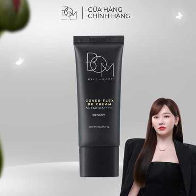 Kem nền BB che phủ khuyết điểm B.O.M Cover Flex BB Cream SPF50+PA++++ 40g, Kem Nền BB Dưỡng Da, Bền Màu