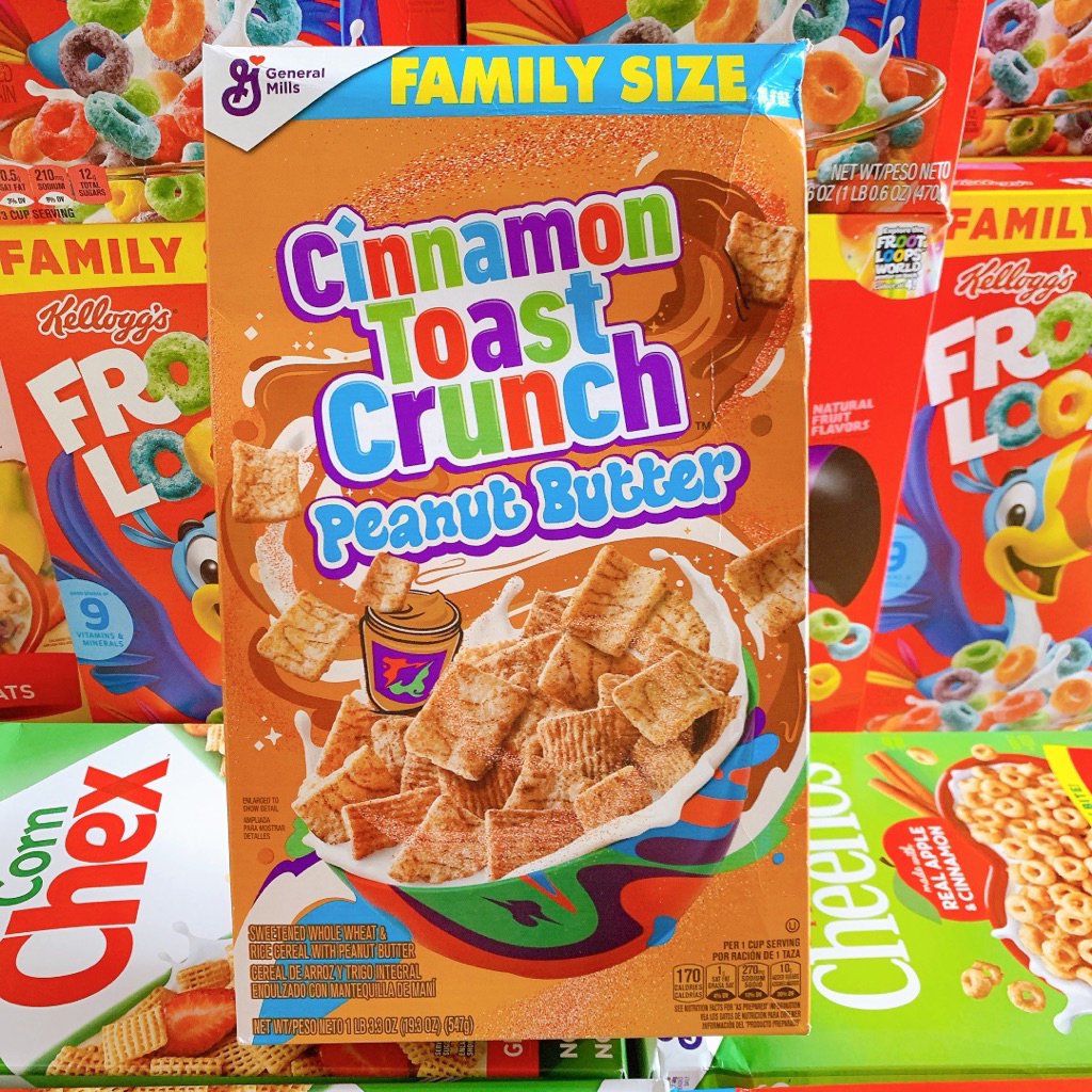 [HÀNG NHẬP MỸ] - NGŨ CỐC ĂN SÁNG CINNAMON TOAST CRUNCH PEANUT BUTTER 547GR