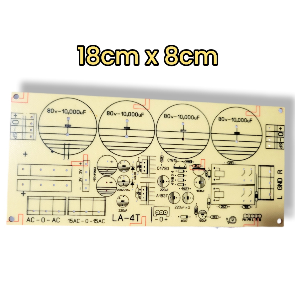 Mạch In Bo Nguồn 4 Tụ Pcb Nguồn Mạch Sợi