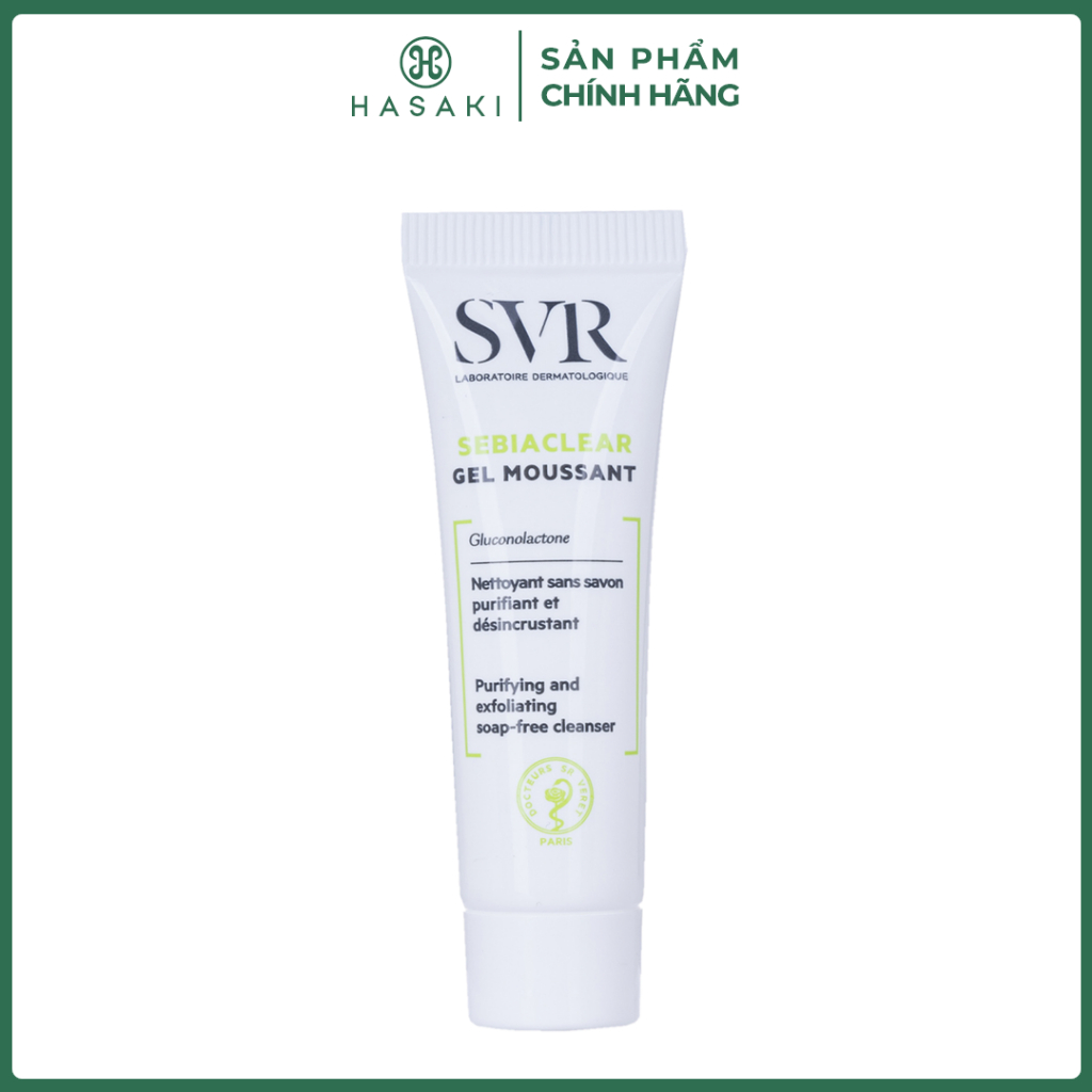 [QUÀ TẶNG KHÔNG BÁN] Mini] Gel Rửa Mặt SVR Không Chứa Xà Phòng Cho Da Dầu 10ml Hasaki Sản Phẩm Chính