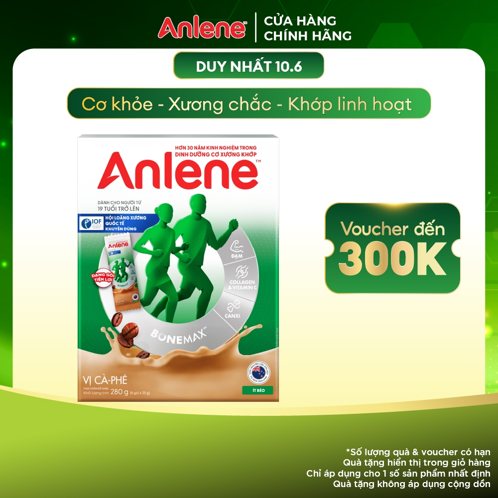 Sữa Bột Anlene Cà phê hộp 280g