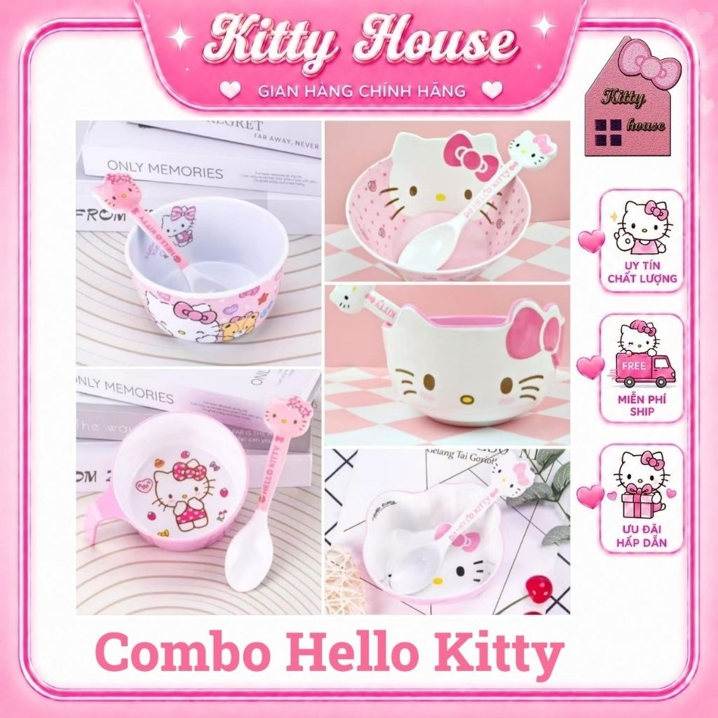 🌻SET COMBO CHÉN MUỖNG🎀 KITTY HOUSE