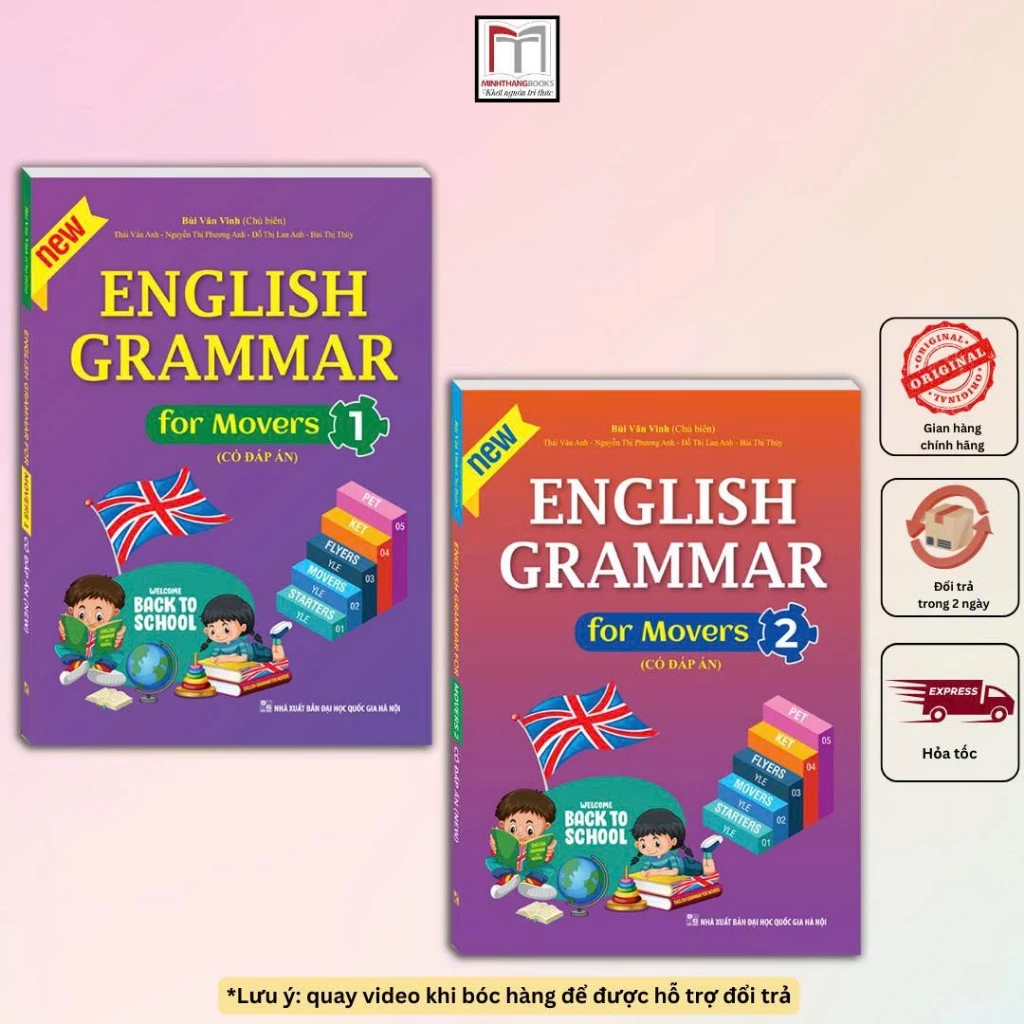 Sách - Combo 2c - English grammar for Movers tập 1+2(có đáp án)