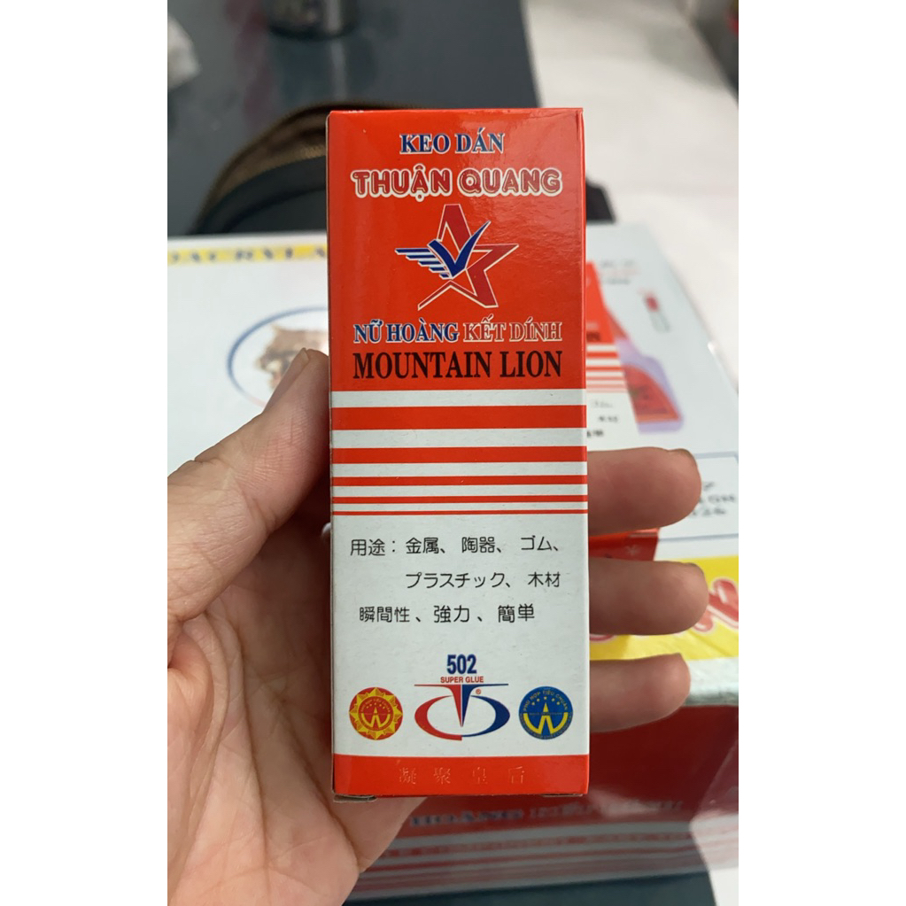 Combo 2 chai Keo Dán 502 Cyanoacrylate không tạo khói (Keo Dán Mica , Keo Dính Sư Tử Cam)