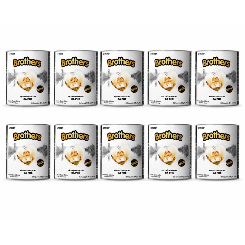 [COMBO 10 LON ] Trung Nguyên Sữa đặc có đường Brothers 390gr