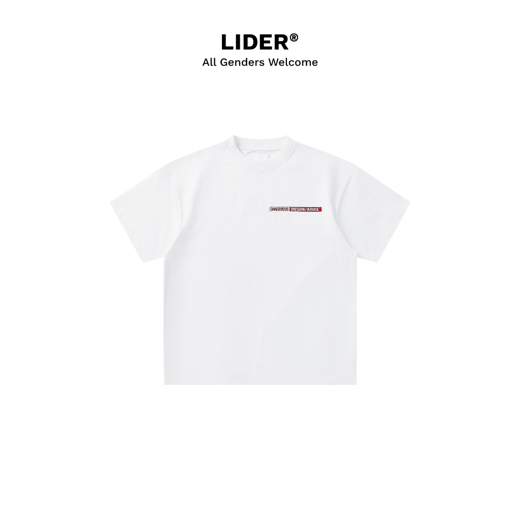 Áo Thun Tay Ngắn Unisex LIDER DRESSING SERVICE TEE - White