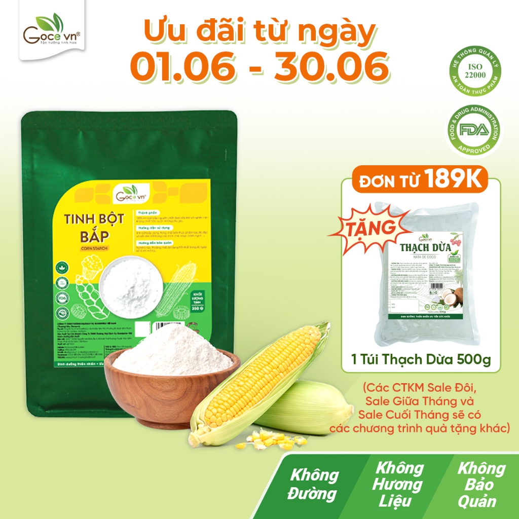 Tinh bột bắp (Tinh bột ngô) Goce - 350g