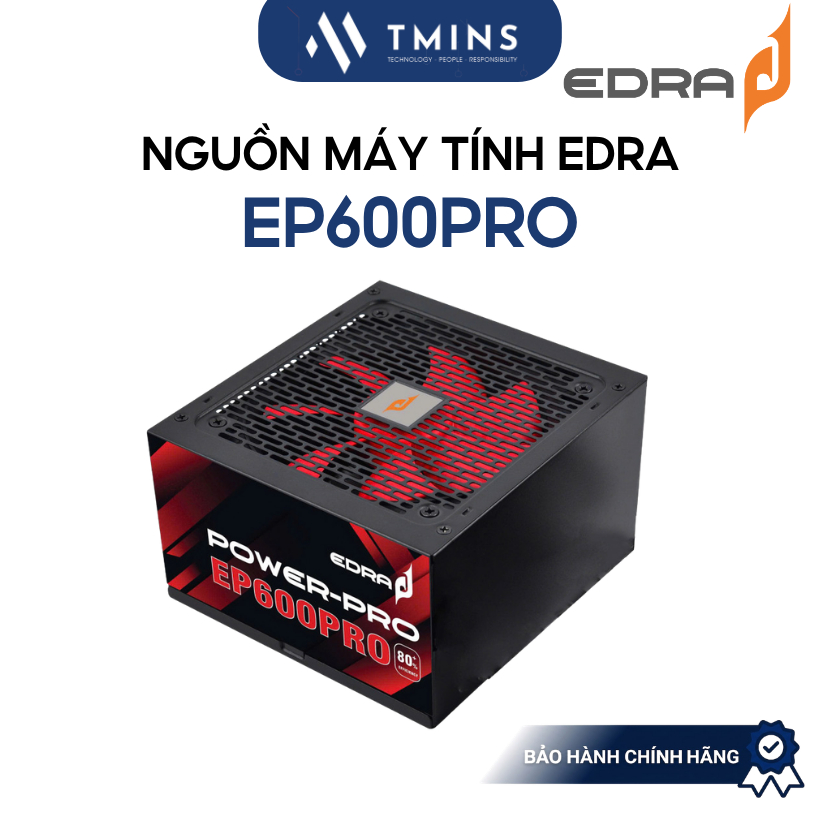 Nguồn máy tính Edra EP600PRO 550W - Bảo hành chính hãng 36 tháng