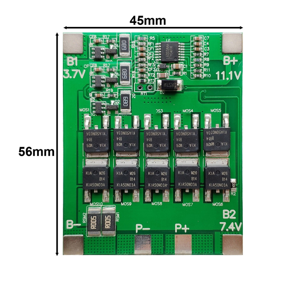 Mạch 3S 30A 12V (12.6V) BW bảo vệ pin Li-ion 3.7V