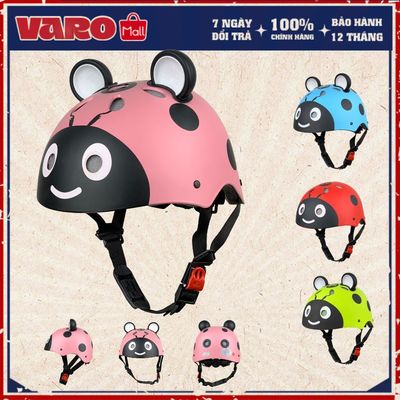 Mũ Thể Thao Scooter Tem Bọ Cánh Cam Cao Cấp - Có Tăng Chỉnh Size -  Chính Hãng Varohelmet - BH 1 Năm