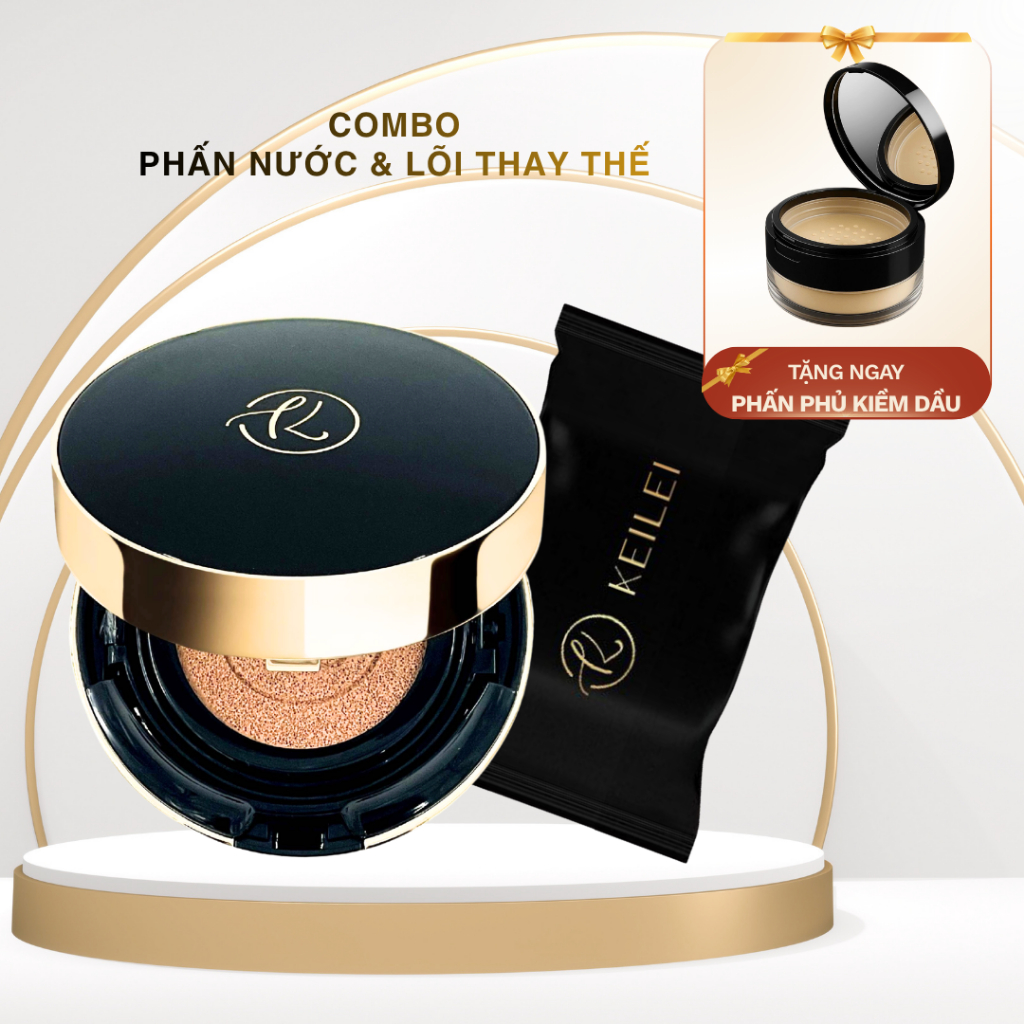 COMBO Phấn Nước Đa Năng 3in1 KEILEI + Lõi Cushion Đa Năng 3in1 KEILEI