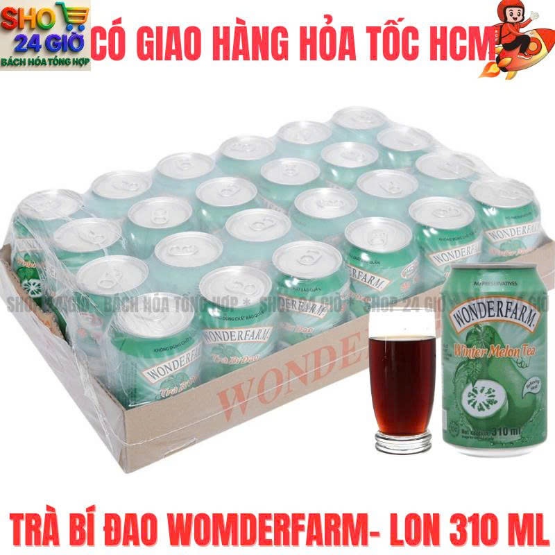 Wonderfarm Trà Bí Đao Thùng 24 Lon 310 Ml