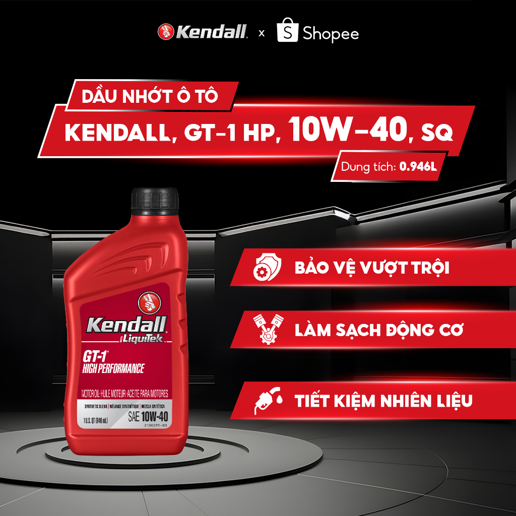 Dầu Nhớt Ô Tô KENDALL, GT-1 HP, 10W-40, SQ