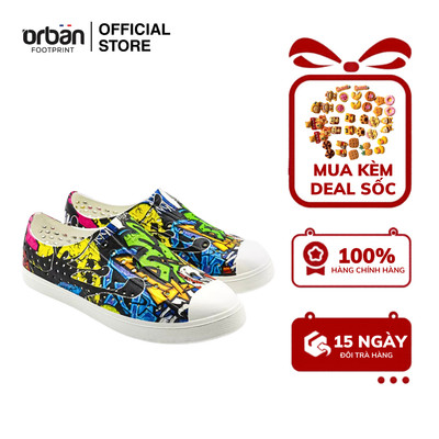 Giày Lười Kids Unisex URBAN FOOTPRINT Eva Phylon D2001 Hoạ Tiết