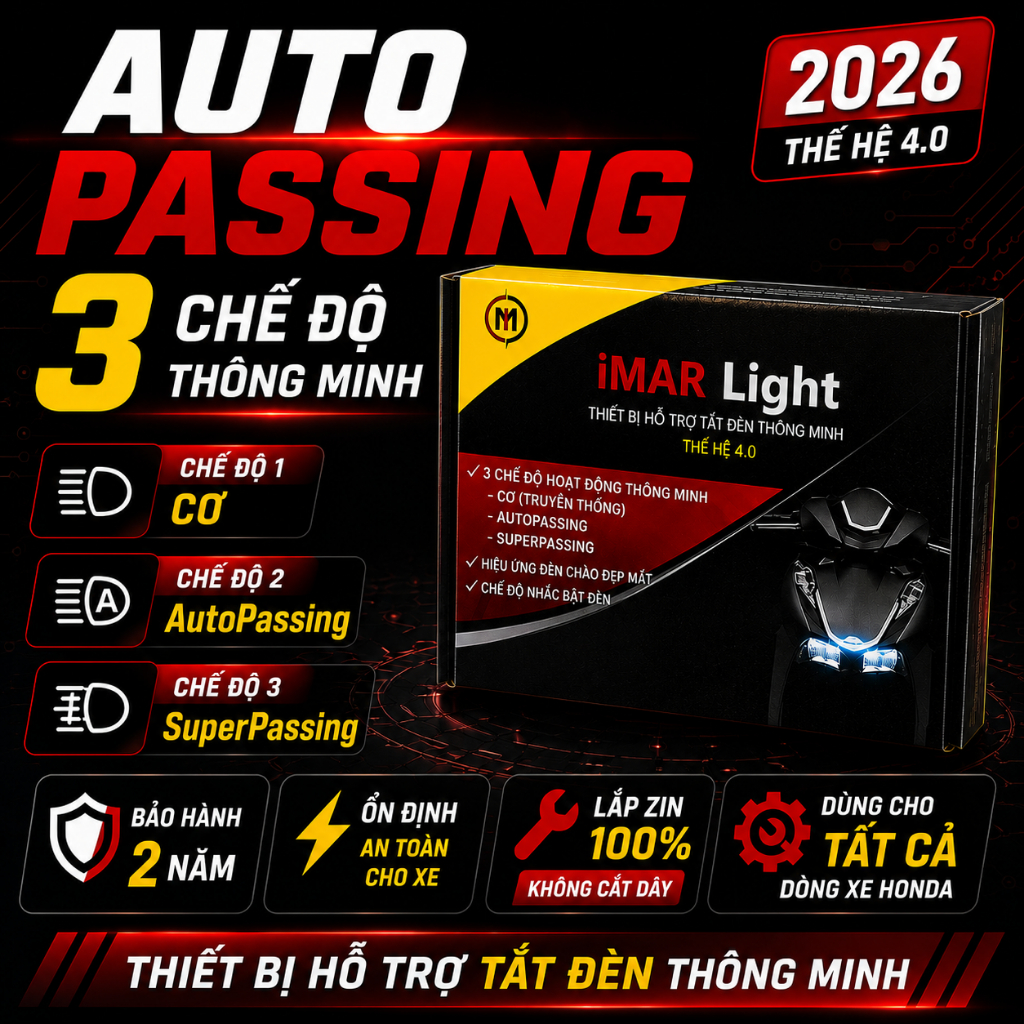 [HOT - AUTO PASSING]Mạch Tắt Đèn SHMODE  MỚI NHẤT  AUTO PASSING 3 CHẾ ĐỘ dành cho các dòng xe honda