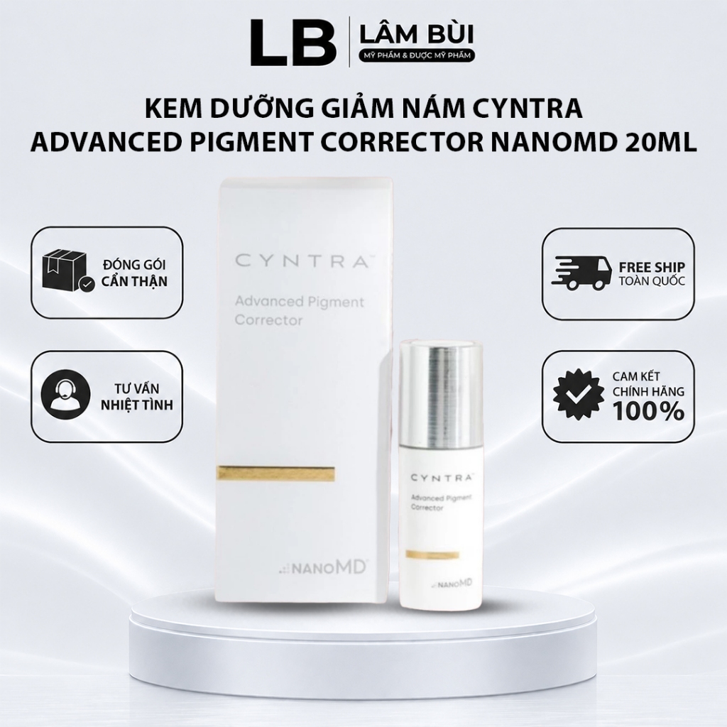 [Đại lý chính hãng] Kem dưỡng giảm nám Cyntra Advanced Pigment Corrector NanoMD 20ml bản mới (Hàng C