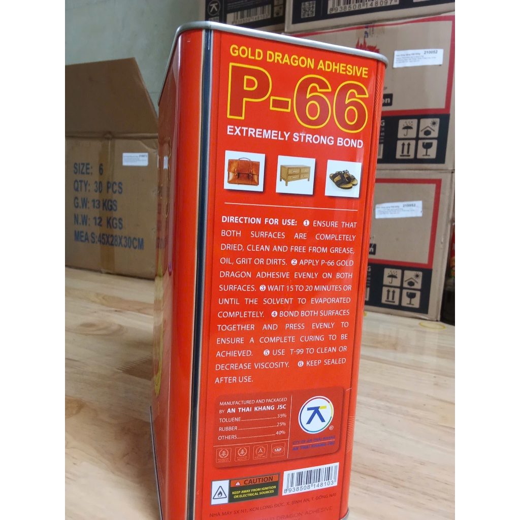 Keo P66 - 3 kg (Keo Rồng vàng P66 3kg - 4 lon/thùng)
