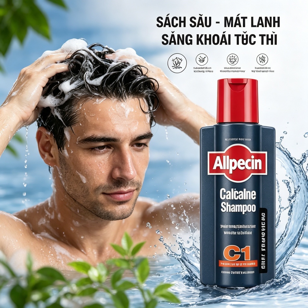 Dầu Gội Caffeine Alpecin C1 250ml Công Thức Caffeine Đức Cho Tóc Chắc Khỏe