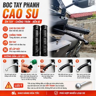 [1 Cặp] Cao Su Bọc Tay Phanh Cho Xe Máy