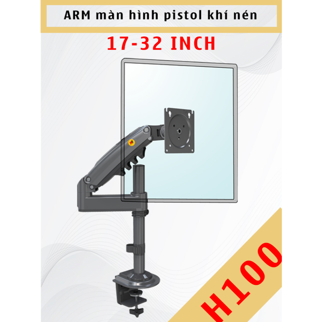 H100 Giá treo màn hình máy tính NB H100 –Tay treo màn hình đa năng -Xoay 360 độ (Màn 17-32 inch)