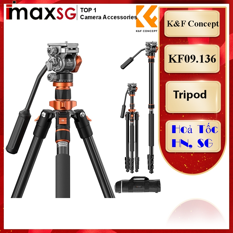 Chân máy ảnh K&Fconcept K234A7+FH-03 - KF09.136