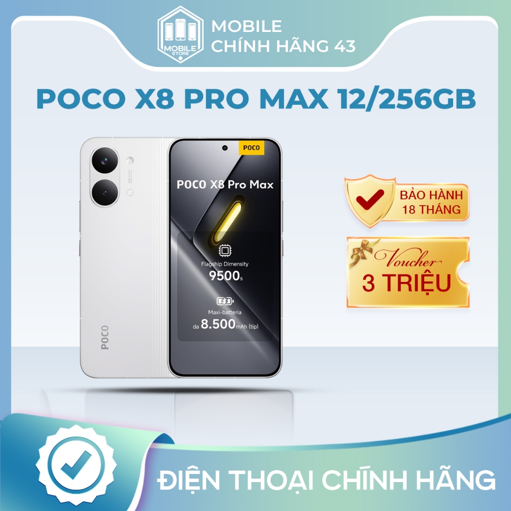 Điện Thoại Poco X8 Pro Max 12/256GB.