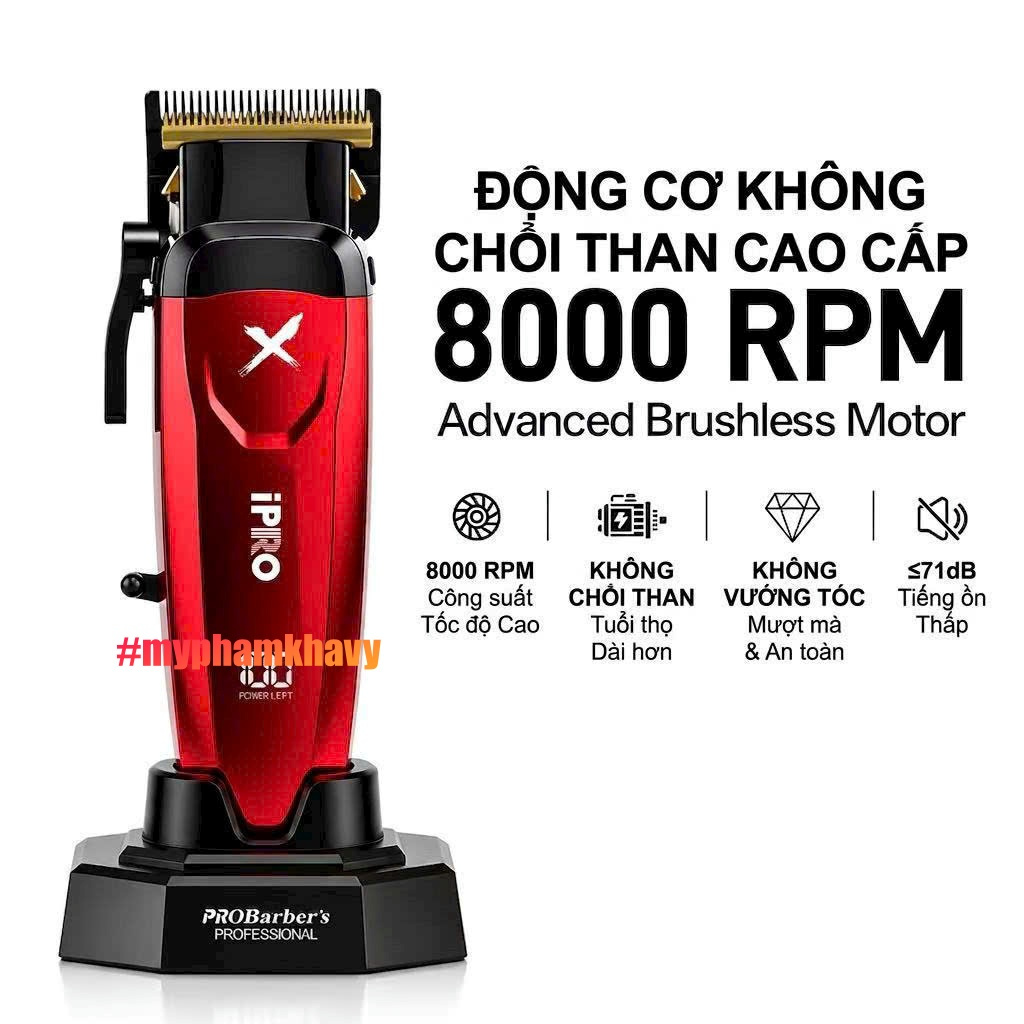 Tông đơ cắt tóc iPRO 8169 cao cấp - KV IPRO S8169