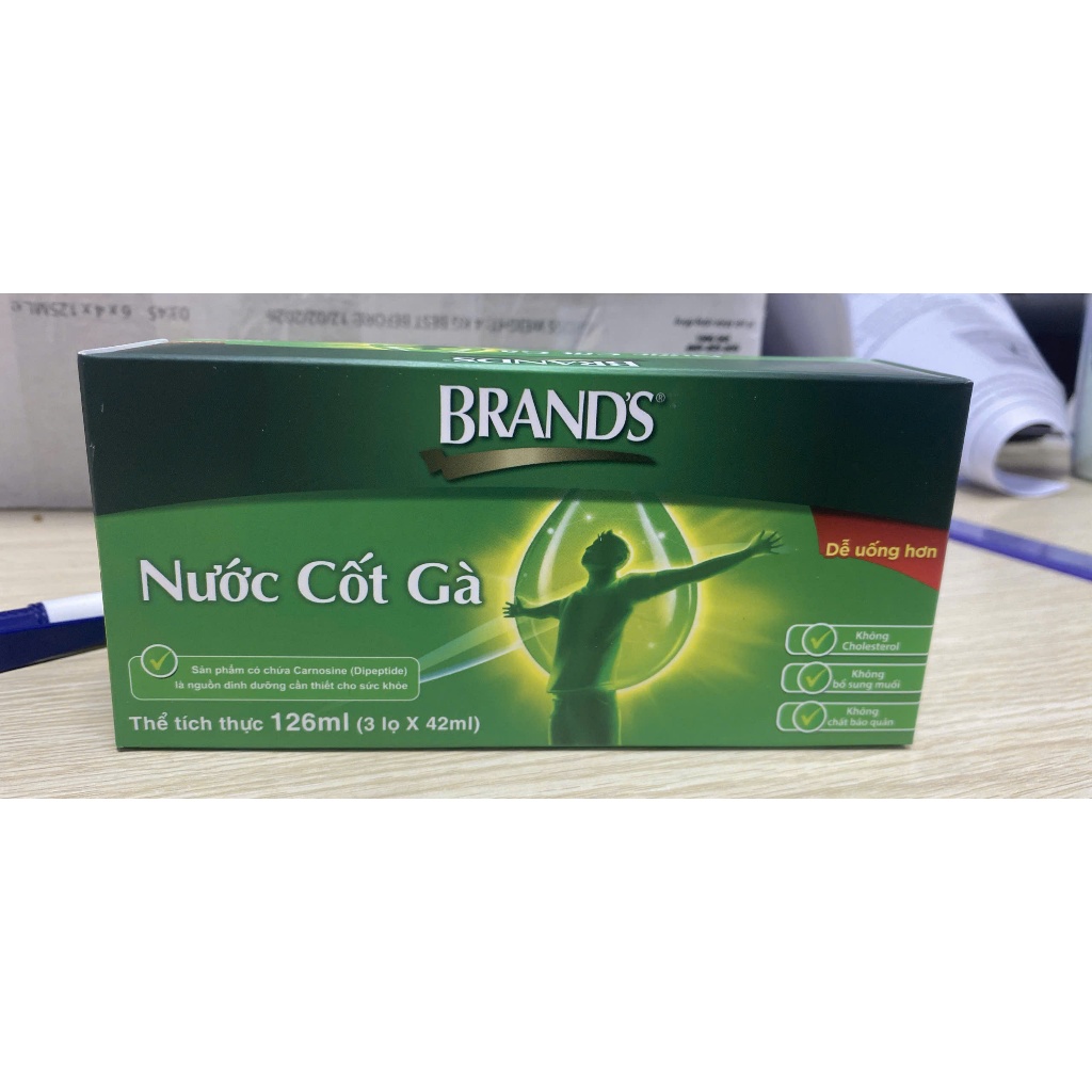 Hộp 3 hũ nước cốt gà Brand's 126ml