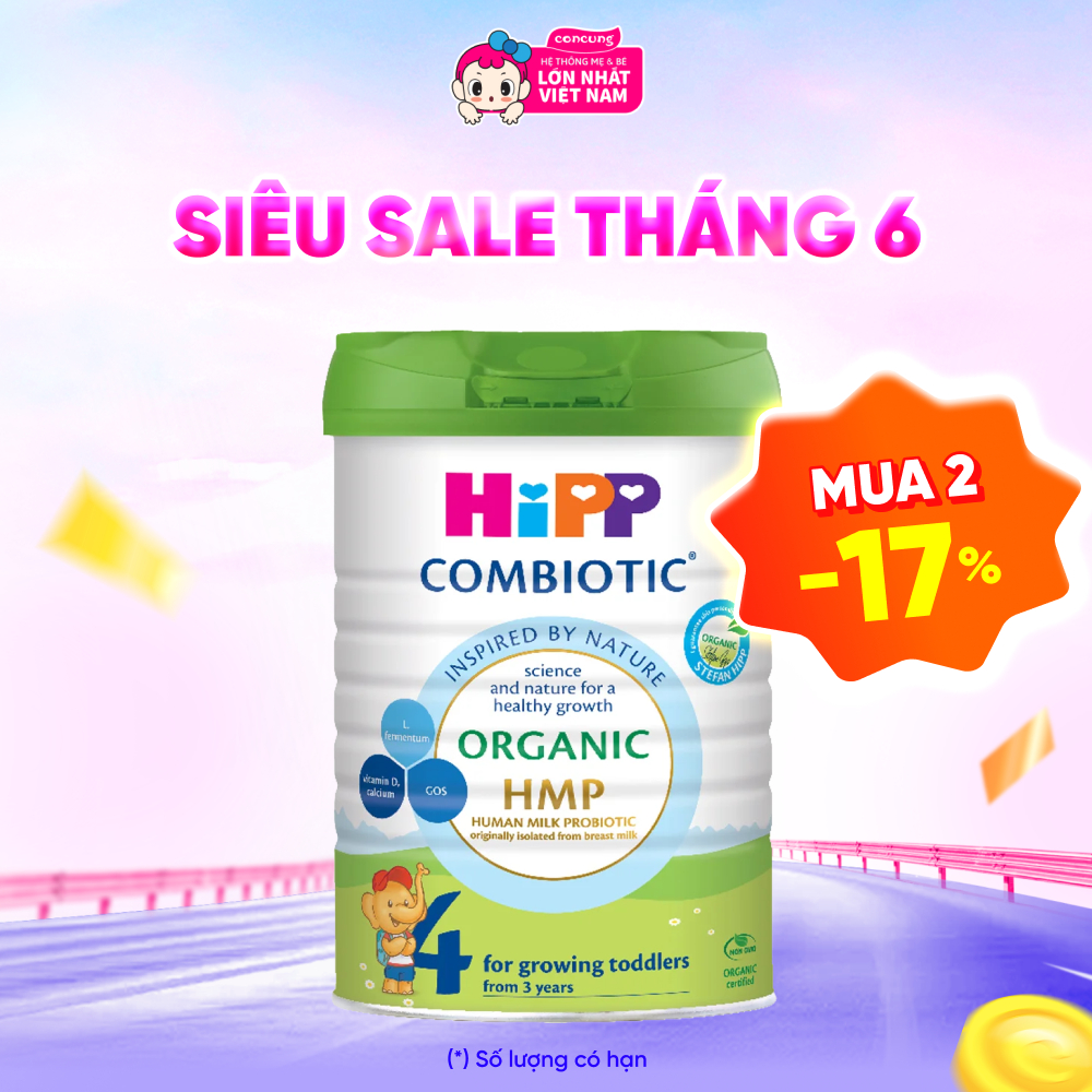 Sữa HiPP Organic Combiotic số 4 800g (từ 3 tuổi)