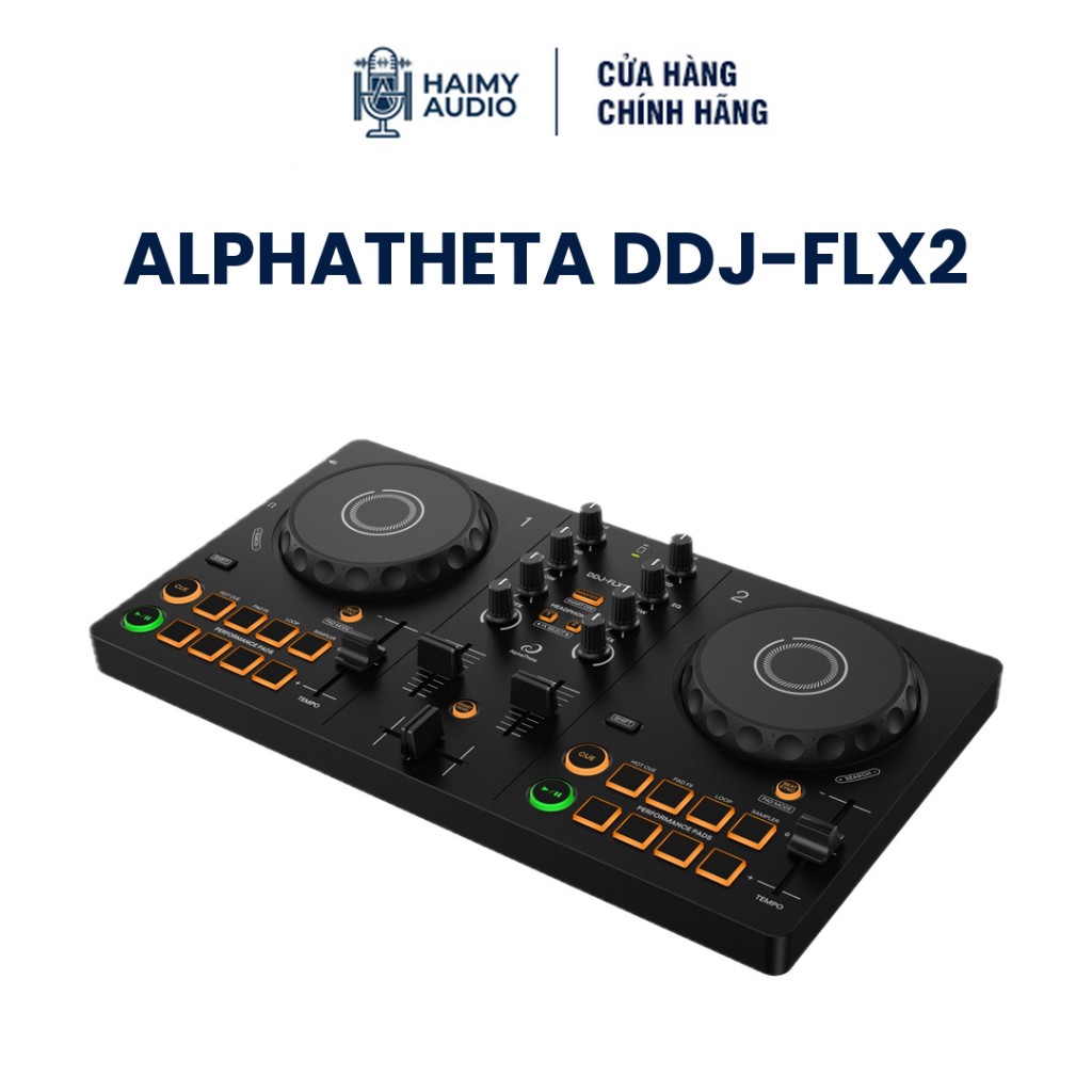 AlphaTheta DDJ-FLX2 - Bàn DJ Controller 2 Deck 16 Pad RGB | Bluetooth USB-C | rekordbox & Serato