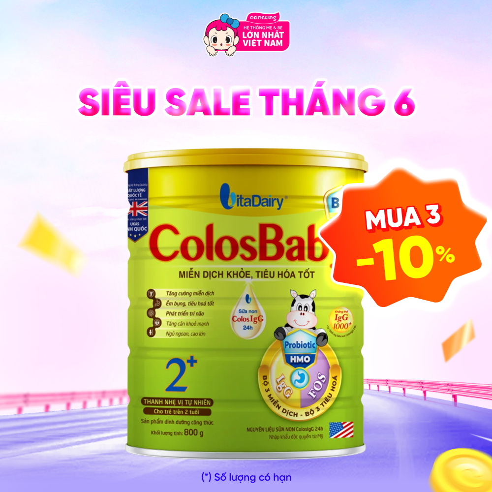 Sữa Colosbaby Bio Gold 2+ 800g (từ 2 tuổi)