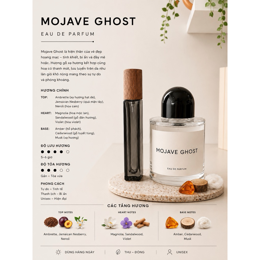 Chai gốc 50ml  Mojave Ghost