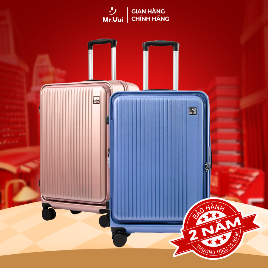 Vali nhựa Mr Vui VLC 205 size 20 inch vali xách tay thời trang (53 x 28 x 33 cm)