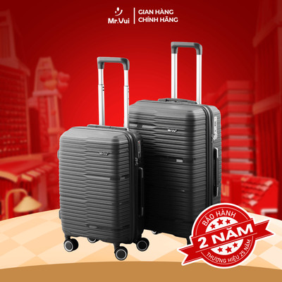 Vali nhựa Mr Vui VLC 212 size 24 inch, xách tay, ký gửi thời trang, chống thấm nước, nhựa cao cấp