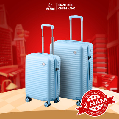 Vali du lịch Mr Vui VLC 208 size 20 inch/24 inch, xách tay, ký gửi thời trang, nhựa cao cấp